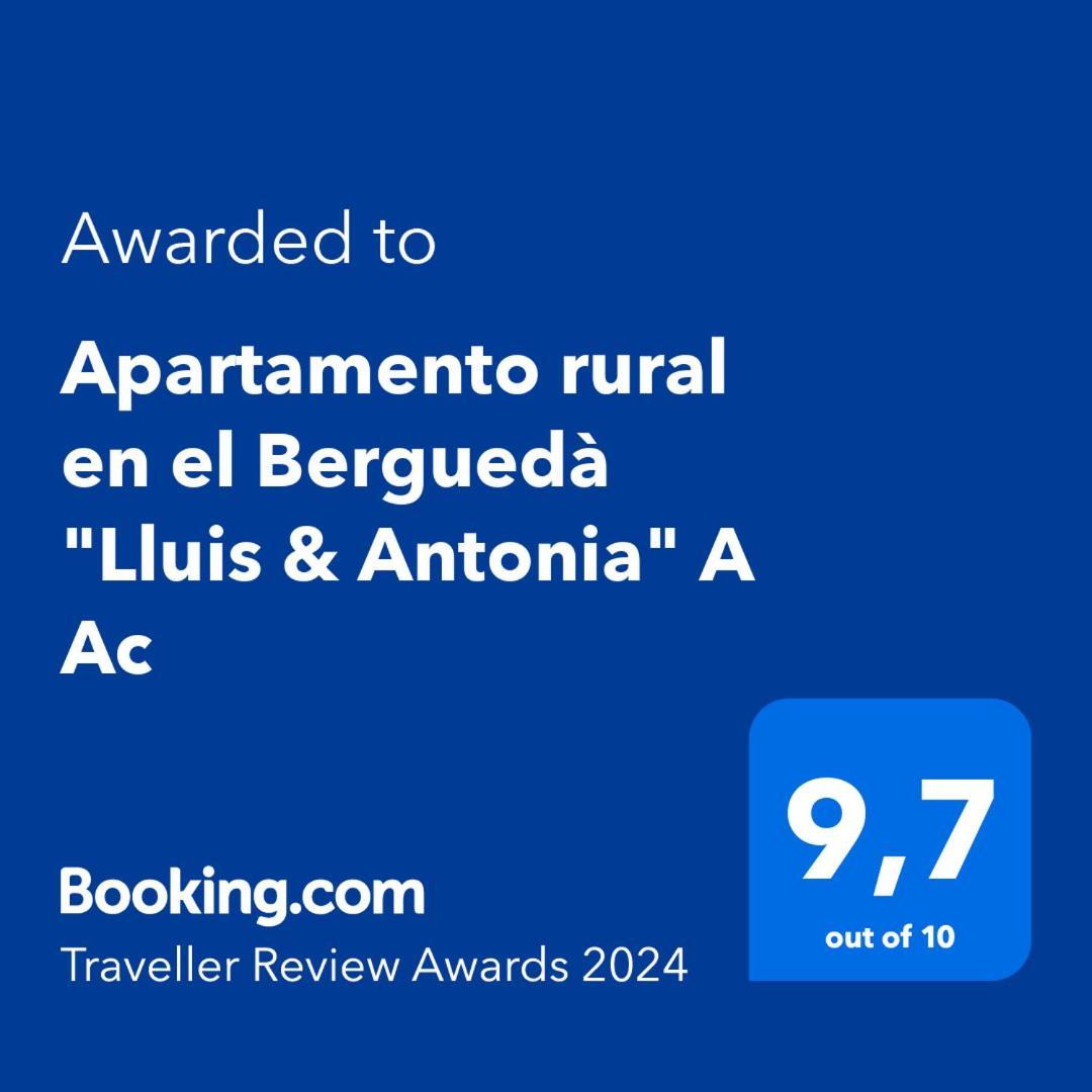 Apartamento rural en el Berguedà - Lluis&Antonia Sant Jordi de Cercs Exterior foto